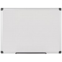 Bi-Office Maya Drywipe Double-Sided Board, Plain/Gridded, 1500x1200mm