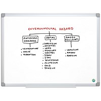 Bi-Office Earth Whiteboard, Aluminium Frame, 1200x900mm