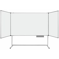 Bi-Office Maya Mobile Trio Magnetic Whiteboard, 2000x1000mm