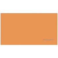 Bi-Office Loop Magnetic Lacquered Steel Surface Frameless board 1800x1000mm Tangerine