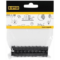 Bi-Office Round Magnets 25mm Blue Pack of 10