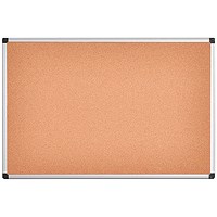 Bi-Office Cork Noticeboard, 1200x900mm, Aluminium Frame