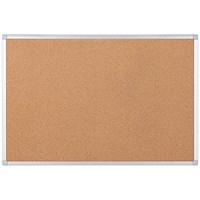 Bi-Office Earth-It Cork Board, 1200x900mm, Aluminium Frame