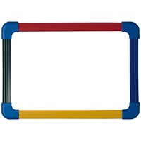Bi-Office Schoolmate Laptop Non-Magnetic Double Sided Whiteboard, Double Plain, Plastic Frame, A4, Pack of 10 Bi-Office Schoolmate Laptop Non-Magnetic Double Sided Whiteboard, Double Plain, Plastic Frame, A4, Pack of 10