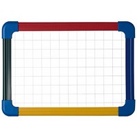 Bi-Office Schoolmate Laptop Non-Magnetic Double Sided Whiteboard, Plain/Gridded, Plastic Frame, A4, Pack of 10 Bi-Office Schoolmate Laptop Non-Magnetic Double Sided Whiteboard, Plain/Gridded, Plastic Frame, A4, Pack of 10