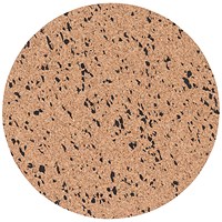 Bi-Office Eco Frameless Round Board Double-Sided Cork/Black Eva 30cm