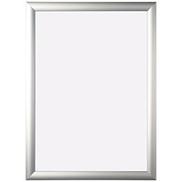 Bi-Office Aluminium Snap Frame, A4, Silver
