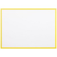Bi-Office Magnetic Document Holder, A4, Yellow, Pack of 5