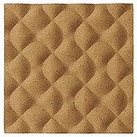 Archyi Frameless Ripple Cork Tile, 200x200mm, Pack of 12
