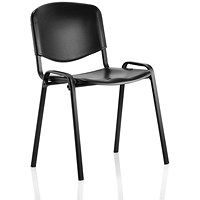 ISO Polypropene Stacking Chair - Black