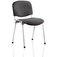 ISO Chrome Frame Stacking Chair, Charcoal ISO Chrome Frame Stacking Chair, Charcoal