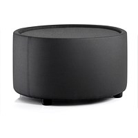 Neo Round Fabric Coffee Table, 650mm Diameter, 380mm High, Black