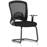 Astro Visitor Cantilever Leg Mesh Chair Black