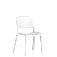 Nest Loop Stacking Cafe & Bistro Chair White