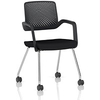 Cosmo Training Chair Black Frame Black Seat