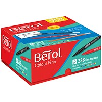 Berol Colour Fine Class Assorted (Pack of 288)