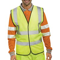 Hi Visibility EN ISO20471 Vest, Saturn Yellow, Large