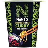 Naked Noodle Singapore Style Curry Egg Noodles, 78g, Pack of 6 Naked Noodle Singapore Style Curry Egg Noodles, 78g, Pack of 6