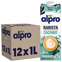 Alpro Barista Coconut Milk, 1 Litre, Pack of 12 Alpro Barista Coconut Milk, 1 Litre, Pack of 12