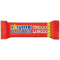 Tonys Chocolonely Milk Chocolate, Pack of 35
