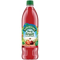Robinsons No Added Sugar Summer Fruits Squash, 1 Litre