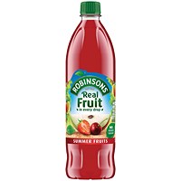 Robinsons No Added Sugar Summer Fruits Squash, 1 Litre