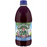 Robinsons Double Concentrate Apple & Blackcurrant Squash, 1.75 Litres, Pack of 2