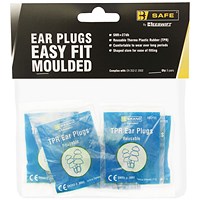 Beeswift B-Safe TPR Easy Fit Earplugs, Green, Pack of 5 Pairs Beeswift B-Safe TPR Easy Fit Earplugs, Green, Pack of 5 Pairs