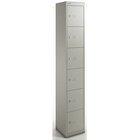 Qube by Bisley Locker 6 Door 1800mm High 457 Deep Goose Grey