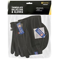 B-Safe Thinsulate Balaclava & Gloves, Black