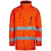 Beeswift Deltic Hi-Viz Jacket, Orange, 4XL