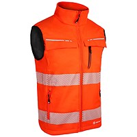 Beeswift Deltic Hi-Vis Gilet, Orange, Large