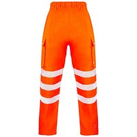 Beeswift Deltic Hi-Vis Overtrousers, Orange, Large