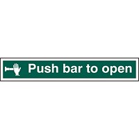 Beeswift B-Safe Push Bar To Open Sign, Pack of 5