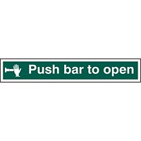 Beeswift B-Safe Push Bar To Open Sign, Pack of 5