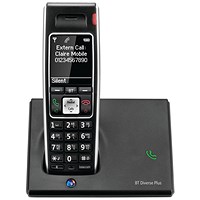 BT Diverse 7410 Plus DECT Cordless Phone Black BT61475