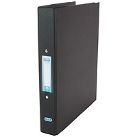 Elba Ring Binder, A4, 2 O-Ring, 25mm Capacity, Black, Pack of 10 Elba Ring Binder, A4, 2 O-Ring, 25mm Capacity, Black, Pack of 10