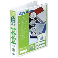 Elba Panorama Presentation Ring Binder, A4, 4 D-Ring, 40mm Capacity, White, Pack of 10 Elba Panorama Presentation Ring Binder, A4, 4 D-Ring, 40mm Capacity, White, Pack of 10