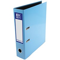 Oxford A4 Lever Arch File, 70mm Spine, Metallic Blue Oxford A4 Lever Arch File, 70mm Spine, Metallic Blue