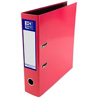 Elba 70mm Lever Arch File Laminated A4 Pink