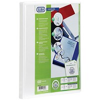 Elba Panorama Presentation Ring Binder, A4, 2 D-Ring, 50mm Capacity, White, Pack of 4 Elba Panorama Presentation Ring Binder, A4, 2 D-Ring, 50mm Capacity, White, Pack of 4