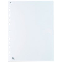Oxford A4 Punched Pockets, 75 micron, Top Opening, Pack of 100 Oxford A4 Punched Pockets, 75 micron, Top Opening, Pack of 100
