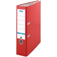 Elba A4 Lever Arch Files, 80mm Spine, Red, Pack of 10