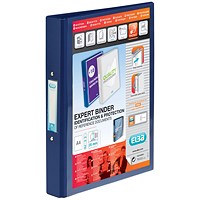 Elba Vision Presentation Ring Binder, A4, 2 O-Ring, 25mm, Blue Elba Vision Presentation Ring Binder, A4, 2 O-Ring, 25mm, Blue