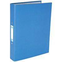 Elba Ring Binder, A4, 2 O-Ring, 25mm Capacity, Blue, Pack of 10