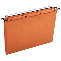 Elba Ultimate Manilla Suspension Files, V Base, Foolscap, Orange, Pack of 25