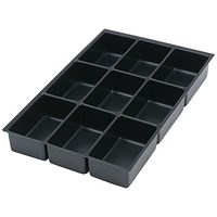 Bisley Multidrawer Insert Tray, Plastic, 9 Compartments