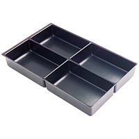 Bisley Multidrawer Insert Tray, Plastic, 4 Compartments