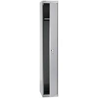 Bisley 1 Door Locker, 305x305x1802mm, Goose Grey