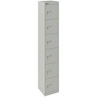 Bisley 6 Door Locker 305x305x1802mm Goose Grey